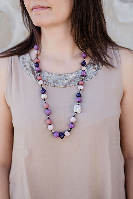 Collana microcasetta blu - immagine 2